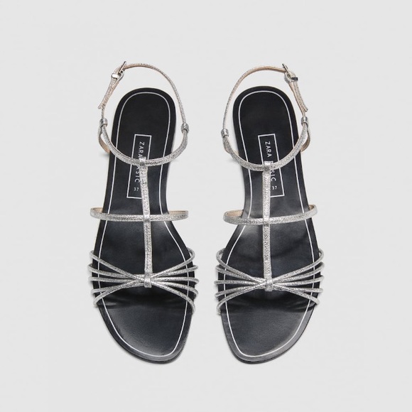 zara strappy flat sandals